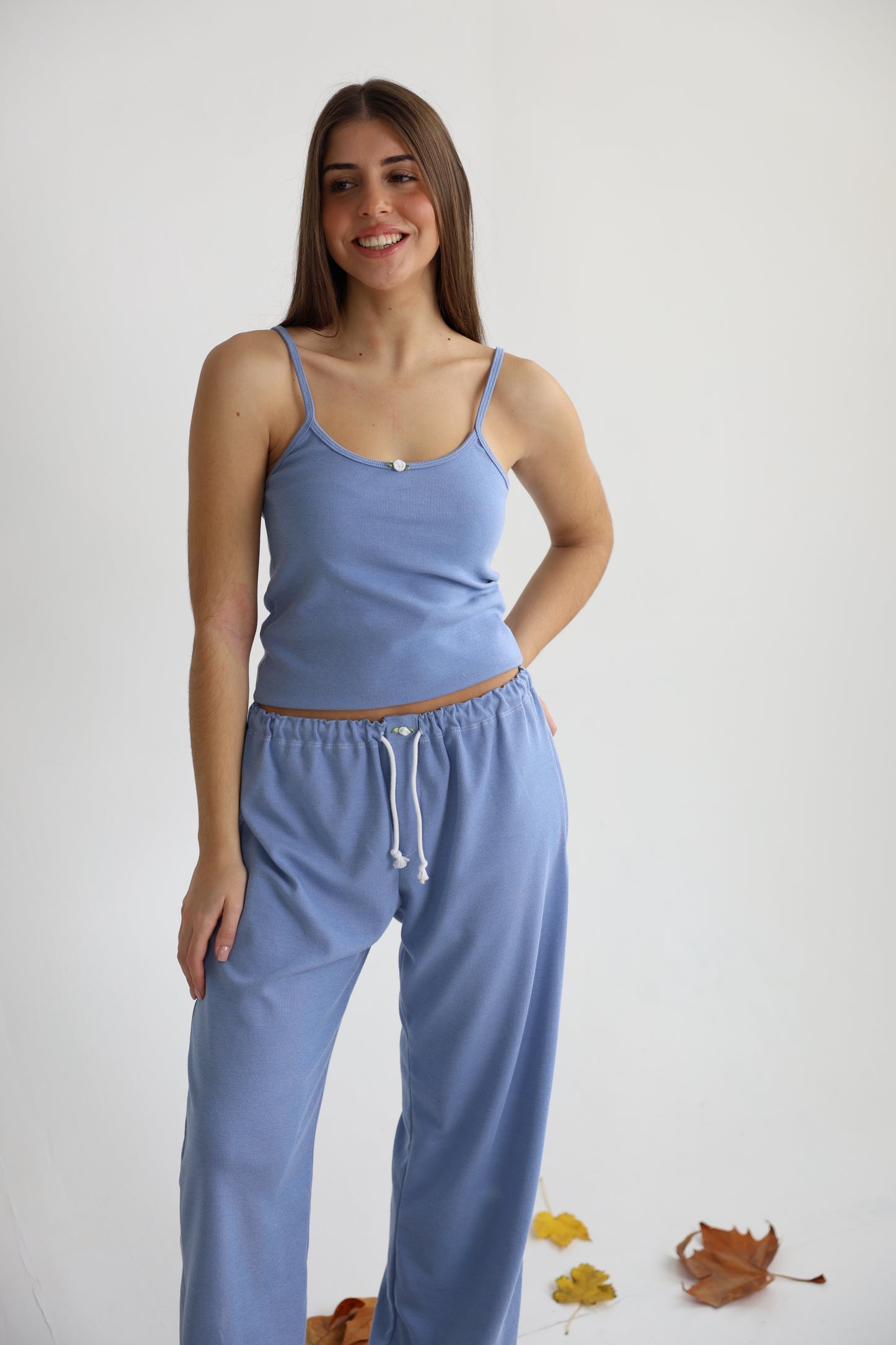 Conjunto Azul Escuro Mirtilo - Top e Calças