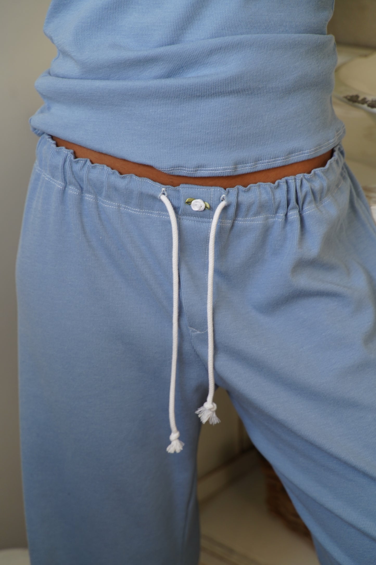 Conjunto Azul Escuro Mirtilo - Top e Calças
