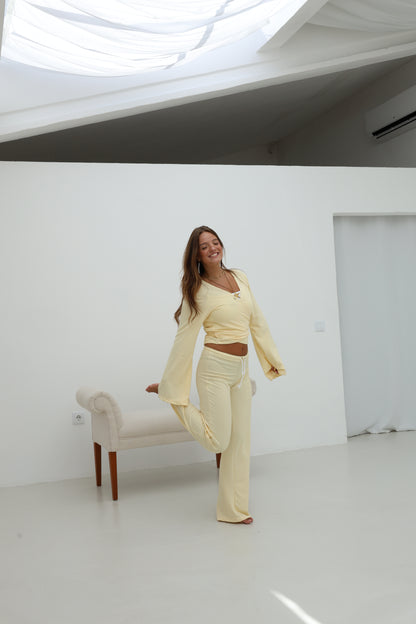 Vanilla Yellow -Calça e Casaco