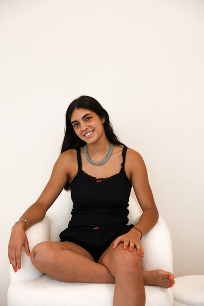 Conjunto Preto - Top e Calções