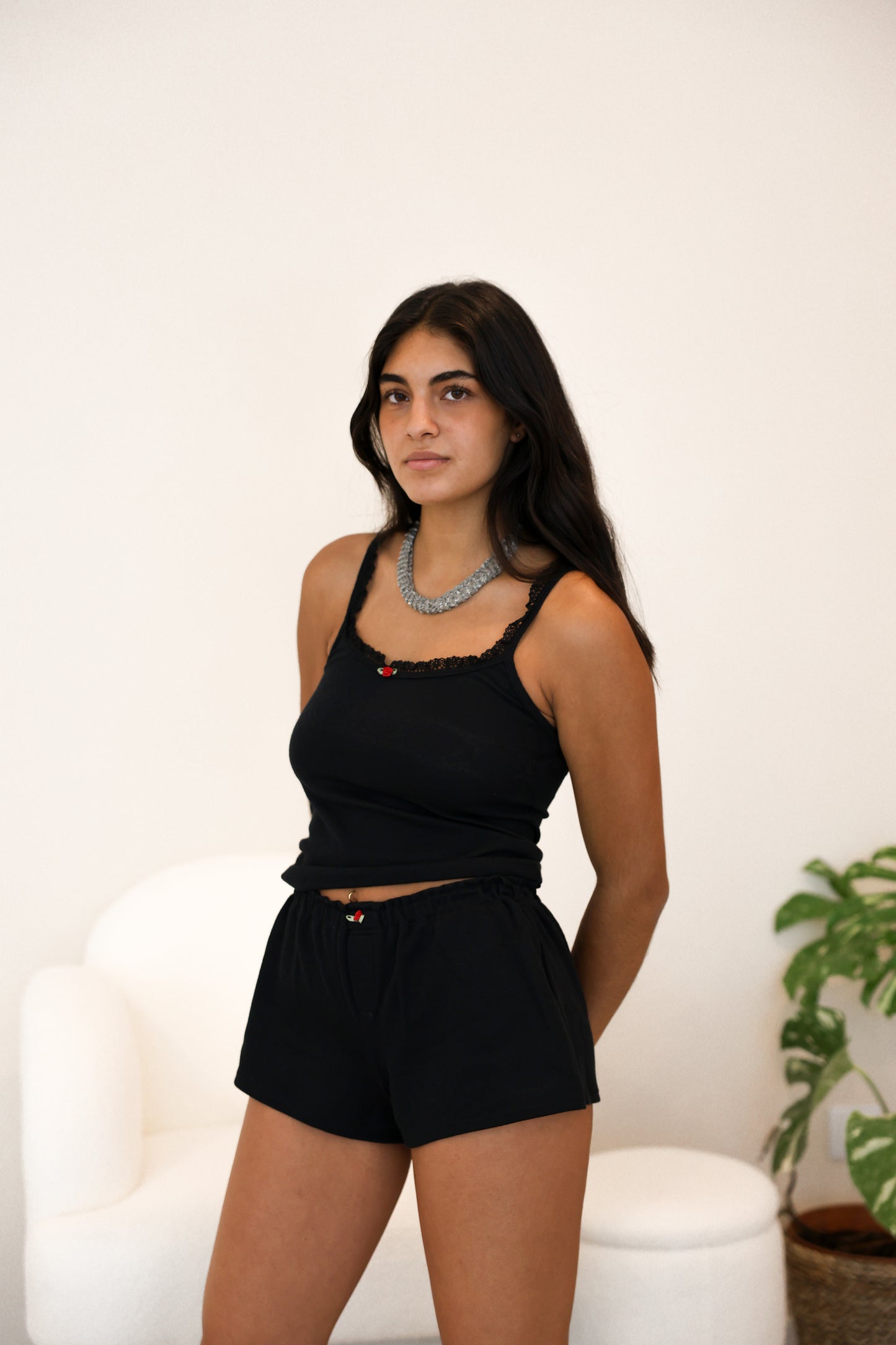 Conjunto Preto - Top e Calções