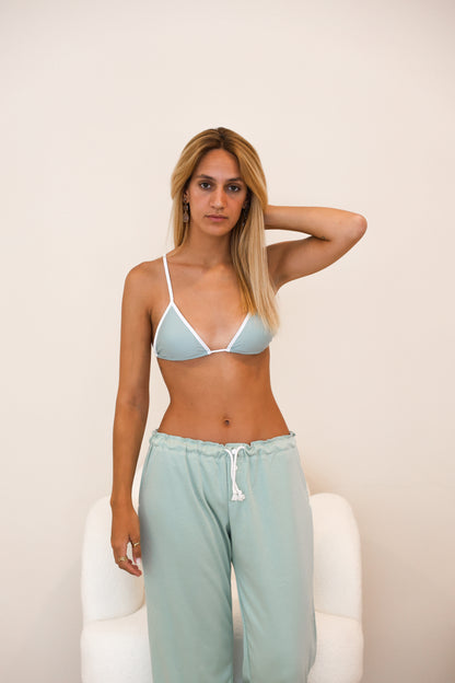 Conjunto  Verde Top e Calças